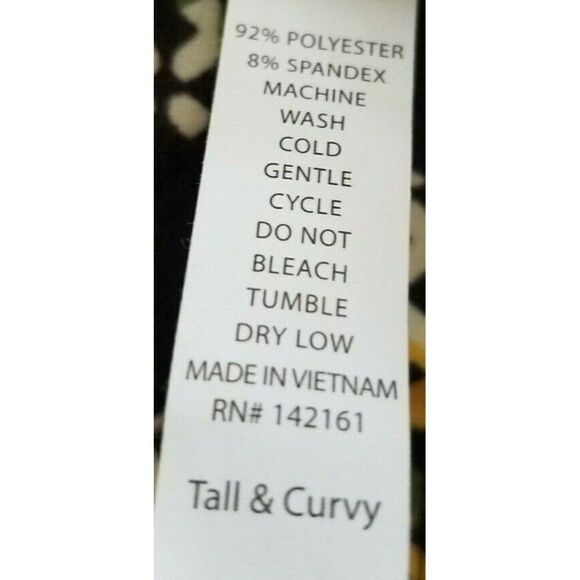 Plus Tall & Curvy LuLaRoe Leggings Black Multi Print - Picture 5 of 6